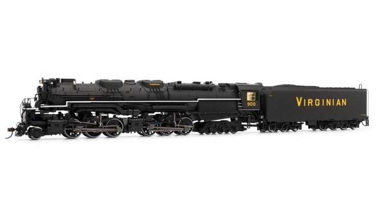 HR2407-2408 弗吉尼亚铁路AG型“蓝色山岭”2-6-6-6蒸汽机车火车