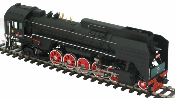 美标O比例 黄铜 前进型2-10-2蒸汽机车火车#7207