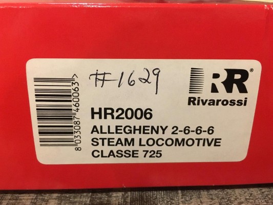 HR2006 切萨皮克&俄亥俄铁路“阿勒格尼”2-6-6-6蒸汽机车火车