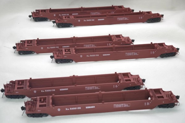 HO比例 X2铁路集装箱运输车 6辆套装