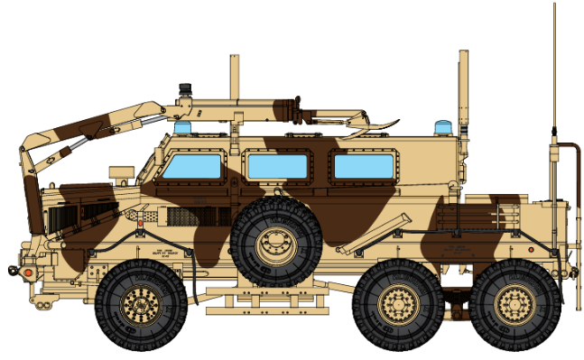 TF8377 水牛装甲车 法国工兵部队迷彩涂装2