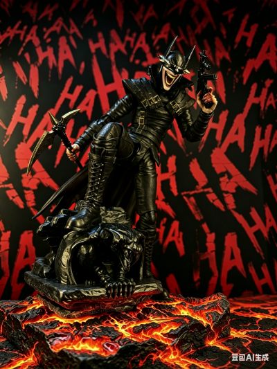 1/12成品可动人偶《黑暗之夜：金属》狂笑之蝠