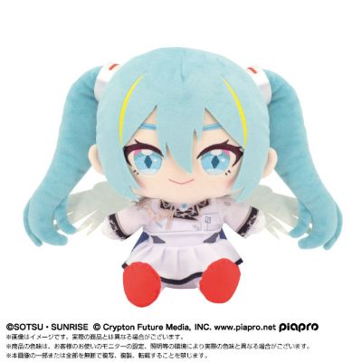 高达45周年 × 初音未来 毛绒玩偶 初音未来 × 飞翼高达零式EW