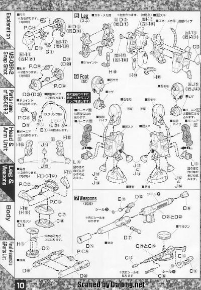 MG#7 MS-06R-2 扎古II 强尼·莱登专用