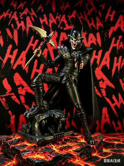 1/12成品可动人偶《黑暗之夜：金属》狂笑之蝠