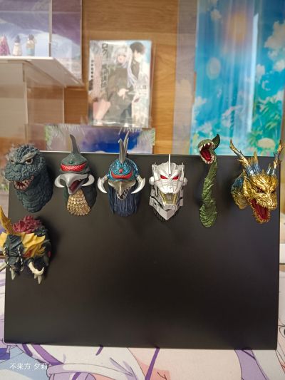 一番赏 哥斯拉 70周年纪念 E奖 怪兽头雕冰箱贴
