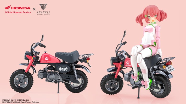 女神装置 PUNI☆MOFU 赛车猫猫 和 本田 Z50J-1 Monkey