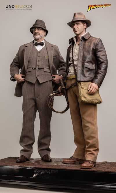 JND Studios 夺宝奇兵3：圣战奇兵 印第安纳与亨利·琼斯 1:3 雕像（肖恩·康纳利 & 哈里森·福特 单人 & 双人版）