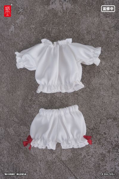 泡泡袖家居服套装（白色）