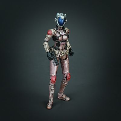 FR露娜·赛博修斯DX-06机甲人偶套装