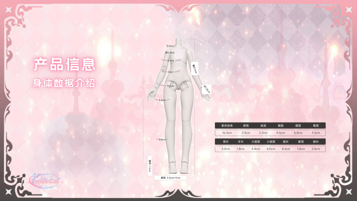 可爱怪谈八分植发BJD盲盒