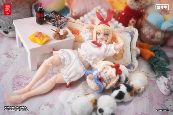 泡泡袖家居服套装（白色）