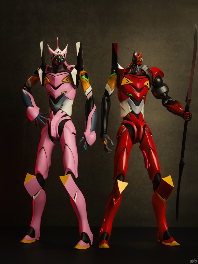 REAL ACTION HEROES #630 EVA新剧场版&EVA新剧场版：Q エヴァ8号机 Beta Ver. 