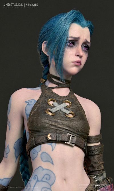 JND Studios 英雄联盟：双城之战 金克丝 1:3 雕像