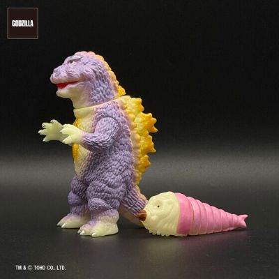 GVA-MC 哥斯拉（1964）& 摩斯拉幼虫 紫色发光版（ピコピコ）