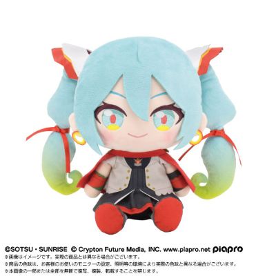 高达45周年 × 初音未来 毛绒玩偶 初音未来 × 机动武斗传G高达