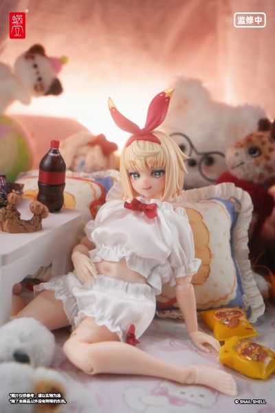 泡泡袖家居服套装（白色）