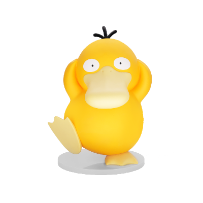 宝可梦款大尺寸手办 皮卡丘&可达鸭