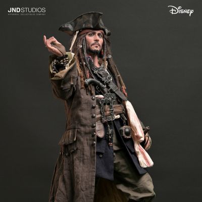 JND Studios 加勒比海盗 杰克·斯帕罗船长&戴维·琼斯 1:3雕像（杰克 & 戴维 & 双人版）