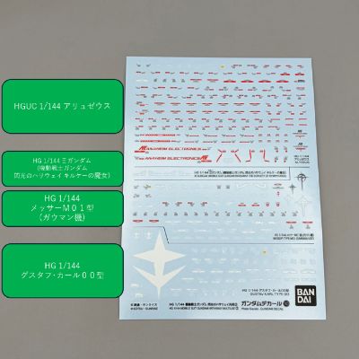 高达水贴 No.143 HG 1/144  机动战士高达 闪光的哈萨维 泛用2