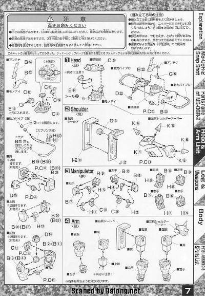 MG#7 MS-06R-2 扎古II 强尼·莱登专用