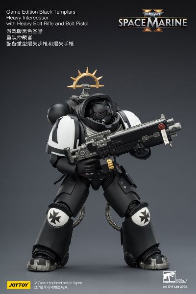 战锤40000 游戏版 黑色圣堂 重装仲裁者 配备重型爆矢步枪和爆矢手枪