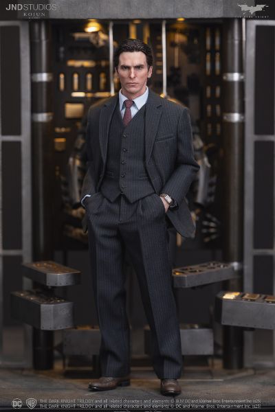 JND Studios 蝙蝠侠 黑暗骑士三部曲 布鲁斯·韦恩（植发升级版）1:6 可动人偶/兵人（克里斯蒂安·贝尔 Type A & C）