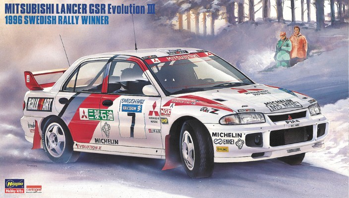 20407 1/24汽车模型系列 三菱 蓝瑟 GSR Evolution III “1996年瑞典拉力赛冠军车”