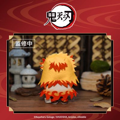 鬼灭之刃 炼狱杏寿郎 豆豆眼毛绒玩偶挂件