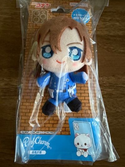 名侦探柯南 毛利兰 PlayCharm 手机支架毛绒玩偶
