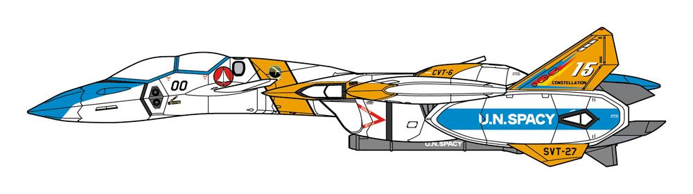 65869 超时空要塞系列 VF-11D 雷霆“SVT-27 蓝机尾队”