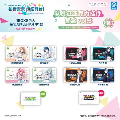 初音未来：缤纷舞台 队员证亚克力挂件 盲盒vol.3