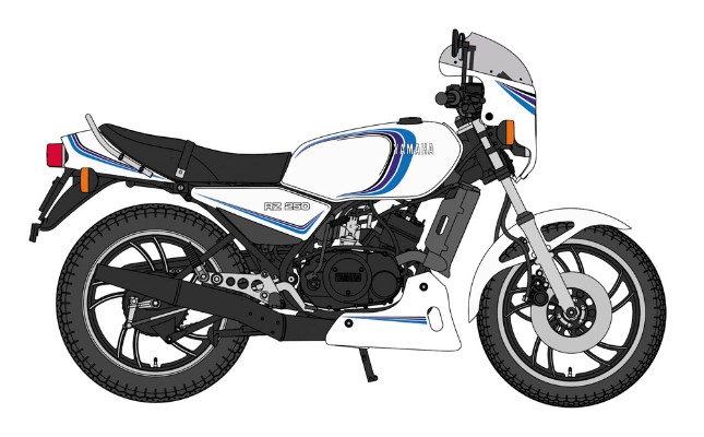 21758  摩托车系列 雅马哈 RZ250（4L3）附带整流罩（1982款）