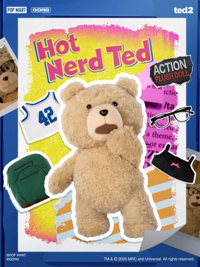 泰迪熊2 泰迪熊 可动毛绒 Hot Nerd Ted