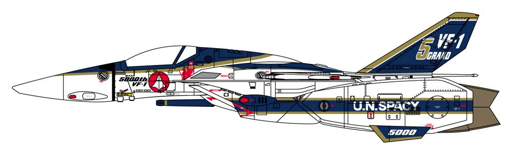 65879 超时空要塞系列 VF-1A 女武神 “生产5000架纪念涂装机”