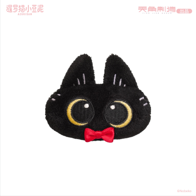 暹罗猫小豆泥-小豆泥的日常系列-猫猫头毛绒发夹