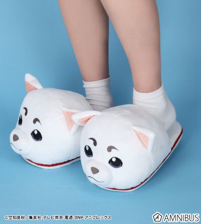 银魂 定春 毛绒玩偶拖鞋