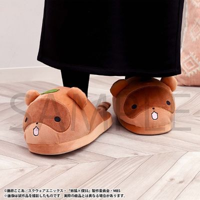 妖狐×仆SS 渡狸 毛绒玩偶拖鞋
