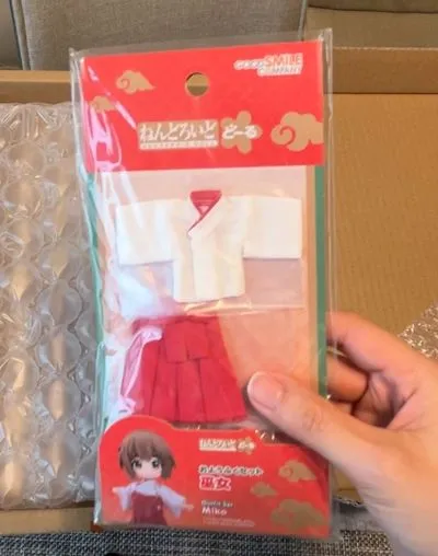 粘土娃 服装套组 巫女