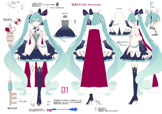 粘土人 初音未来 20周年纪念