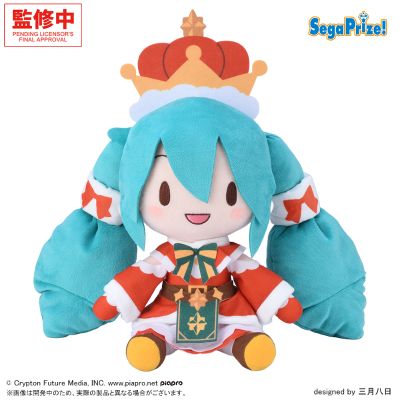 初音未来系列 软乎乎迷你 M 尺寸毛绒玩偶 初音未来 2026 圣诞款
