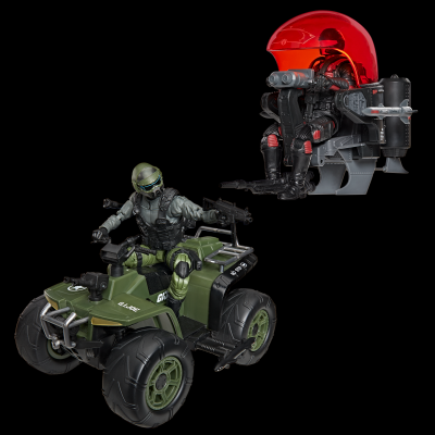 绝密 特种部队 G I Joe 6寸套装 蛇眼 附全地形车VS潜行蛇魔 附潜行圆舱飞行器
