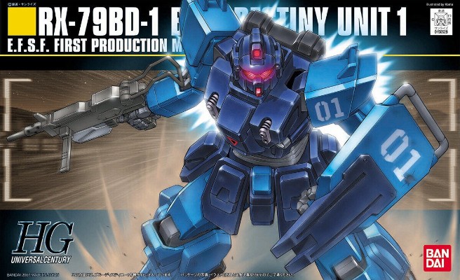 HGUC 1/144 机动战士高达外传 The Blue Destiny  RX-79BD-1 蓝色命运一号机