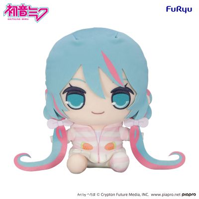 初音未来 兔耳连帽睡衣 大号毛绒玩偶