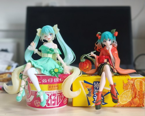 FuRyu赏 初音未来 柑橘未来 最终大奖 初音未来 压泡面 青橙版