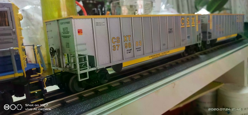 美标O比例 旋转浴缸式敞车 3辆套装