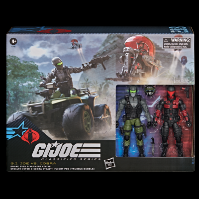 绝密 特种部队 G I Joe 6寸套装 蛇眼 附全地形车VS潜行蛇魔 附潜行圆舱飞行器