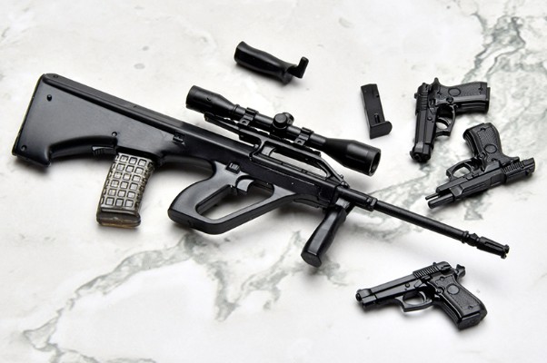 小军械库 LA-GG04 神枪少女 安洁莉卡 AUG+M84 枪械套装
