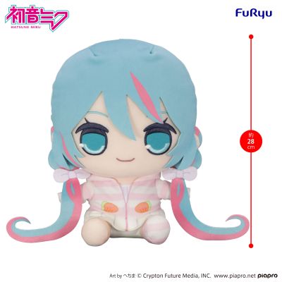 初音未来 兔耳连帽睡衣 大号毛绒玩偶