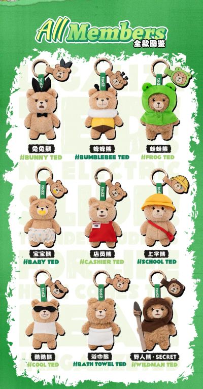 Baby Ted 泰迪熊宝宝 可动毛绒挂件盲盒